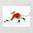 Recherche de souris mignonne cartes postales Rouge