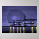 Recherche de paysage urbain peintures posters Nuit