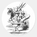 Recherche de le lapin blanc autocollants Illustration