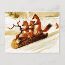 Recherche de illustration renard cartes postales Neige