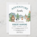 Recherche de rustic woodland baby shower invitations Aquarelle