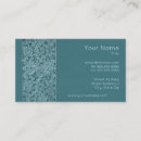 Recherche de dentelle turquoise cartes visite Classique