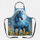 Recherche de cheval tabliers Bleu