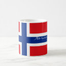 Recherche de norvégienne tasses Drapeau