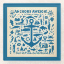 Recherche de ancre vintage dessous de verres Océan