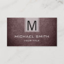 Recherche de texture cuir cartes visite Monogramme