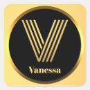 Recherche de v initial autocollants Lettre