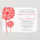 Recherche de lustre mariage invitations Rouge