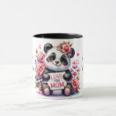 Recherche de maman panda tasses Mignon