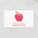 Recherche de professeur de pomme cartes visite Aquarelle