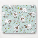 Recherche de moutons mignons tapis souris Dessin animé