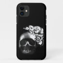 Recherche de crâne humain iphone coques Noir et blanc