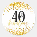 Recherche de anniversaire 40 autocollants Tendance
