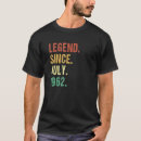 Recherche de années 60 tshirts Légende