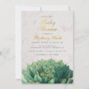 Recherche de succulent baby shower invitations Script
