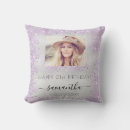 Recherche de anniversaire coussins Violet