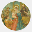 Recherche de nativité vintage autocollants Famille sainte