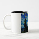 Recherche de nuit étoilée de van gogh tasses Peinture à l'huile