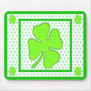 Recherche de shamrock irlandais tapis souris Feuille