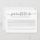 Recherche de parents 11x16 invitations Noir et blanc