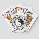 Recherche de yin yang jeux de cartes Noir et blanc