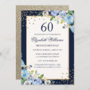 Recherche de blue gold anniversaire invitations Floral