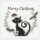 Recherche de noël chat autocollants Pour enfants