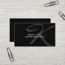 Recherche de plaine moderne cartes visite Monogramme