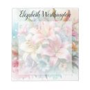 Recherche de fleur de lys blocsnotes Rose