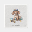 Recherche de dachshund serviettes Aquarelle