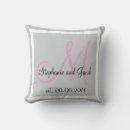 Recherche de d d argent coussins Monogrammé