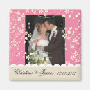 Recherche de crème mariage magnets Fleurs