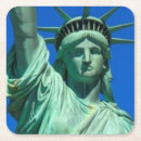 Recherche de statue la liberté de dessous de verres Bleu