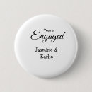 Recherche de fiancée badges Nous sommes fiancés