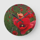 Recherche de poppy horloges Rouge