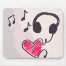 Recherche de note coeur tapis souris Notes musicales