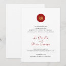 Recherche de caractère chinois invitations Rouge