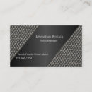 Recherche de métal balayé cartes visite Élégant