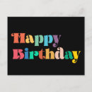 Recherche de rétro anniversaire cartes Coloré