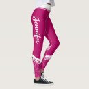 Recherche de rayures noires et blanches leggings Rose