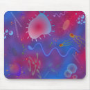 Recherche de bactéries tapis souris Microscopique