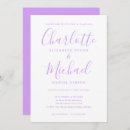 Recherche de lilas mariage invitations Moderne