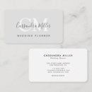 Recherche de wedding monogram cartes visite Élégant