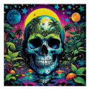 Recherche de crâne psychédélique posters Surréaliste