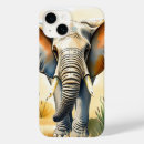 Recherche de la savane iphone coques Aquarelle