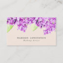 Recherche de fleurs lilas cartes visite Violet