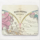 Recherche de cartes historiques tapis souris Main