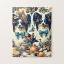 Recherche de chiot papillon puzzles Chien