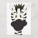 Recherche de illustration zèbre cartes postales Dessin