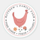Recherche de poulet vintage autocollants Boîte à oeufs
